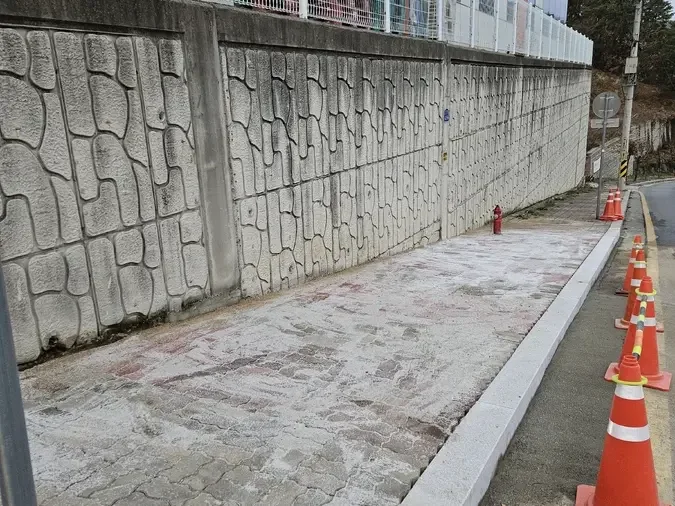 남양주 짖ㄴ접 산업단지 차량 진출입로 원상복구 공사 차량진입로확장 시공 현장